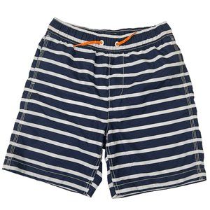 Gap Boys Swim Shorts Navy & White Stripe Sz 14-16 - New
